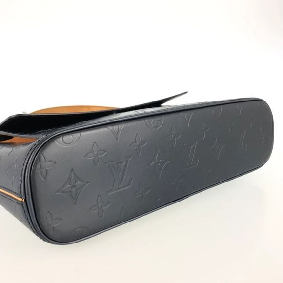 Louis Vuitton Mat Alston Monogram Leather Shoulder Bag Black - Picture 3 of 16